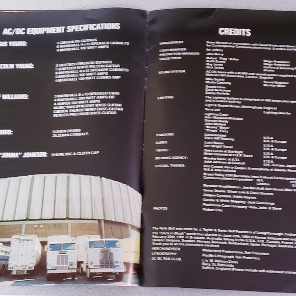 Rare 1980 AC/DC Tour Program Booklet - Picture 8 of 9